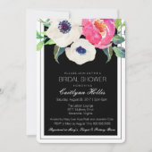 Aquarelle Floral Nuptiale Invitation (Devant)