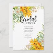 Aquarelle Floral Nuptiale Invitation (Devant)