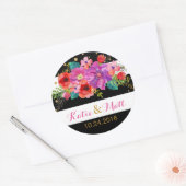 Aquarelle Floral Parties scintillant or Étiquette (Enveloppe)