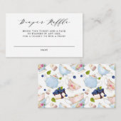 Aquarelle Floral Tea Party Diaper Carte Raffin II (Devant / Derrière)