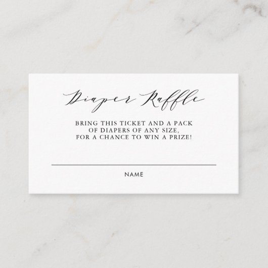 Aquarelle Floral Tea Party Diaper Carte Raffin II (Devant)