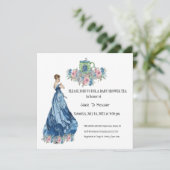 Aquarelle Floral Tea Party Invitation (Debout devant)