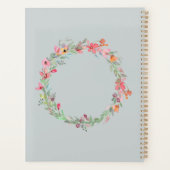 Aquarelle Floral Wreath Monogramme (Dos)