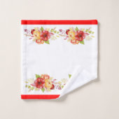 Aquarelle florale (Gant de toilette)