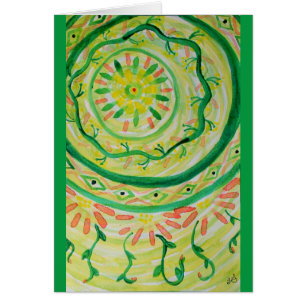 Aquarelle florale abstraite de mandala