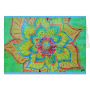 Aquarelle florale abstraite vibrante
