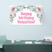 Aquarelle Florale Bannière d'accueil (Salon professionnel)