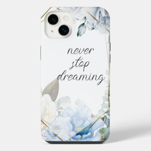 Aquarelle florale bleue inspirante