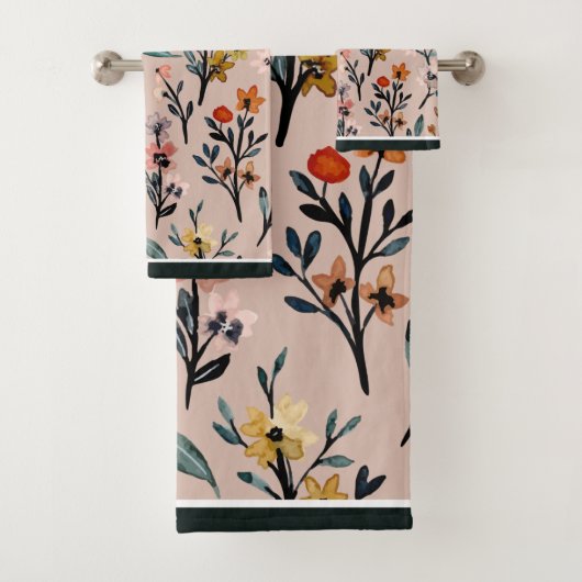 Aquarelle florale Boho Rose poussiéreux (En situation)