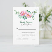 aquarelle florale bouquet mariage rsvp (Debout devant)