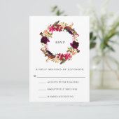 Aquarelle florale Bourgogne RSVP (Debout devant)