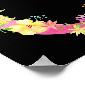 Aquarelle Florale C Poster (Coin)