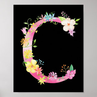 Aquarelle Florale C Poster
