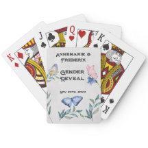 Aquarelle Florale Cartes de Jeu Classique