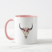 Aquarelle Florale Cerf Mug (Gauche)