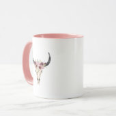 Aquarelle Florale Cerf Mug (Devant gauche)
