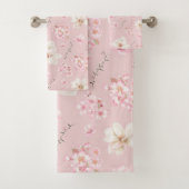 Aquarelle Florale Cerise Fleur Fleur Rose (En situation)