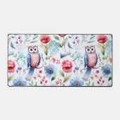 Aquarelle Florale Chouette Motif sans couture (Recto)