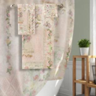 Aquarelle Florale Cottagecore Fleur rose Vintage