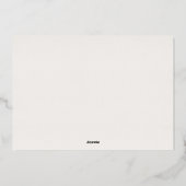 Aquarelle florale de lavande Enregistrer la carte  (Verso)