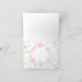 Aquarelle florale de pivoine rose Monogramme (Intérieur)
