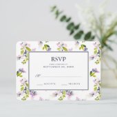 Aquarelle florale délicate - Mariage RSVP (Debout devant)