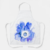 Aquarelle florale dessinée à la main tablier d'art (Recto)