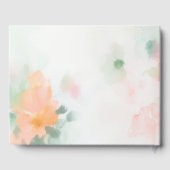 Aquarelle Florale Elégant Romantique Mariage de lu (Verso)