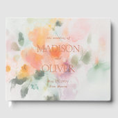 Aquarelle Florale Elégant Romantique Mariage de lu (Recto)