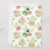 Aquarelle florale et Merci des Succulents | (Dos)