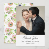 Aquarelle florale et Merci des Succulents | (Devant / Derrière)