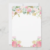 Aquarelle florale Fête des mères Invitation Brunch (Dos)