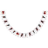 aquarelle florale, joyeux anniversaire, BANNIÈRE D (Tout)