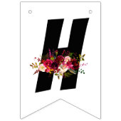 aquarelle florale, joyeux anniversaire, BANNIÈRE D (Deuxième drapeau)