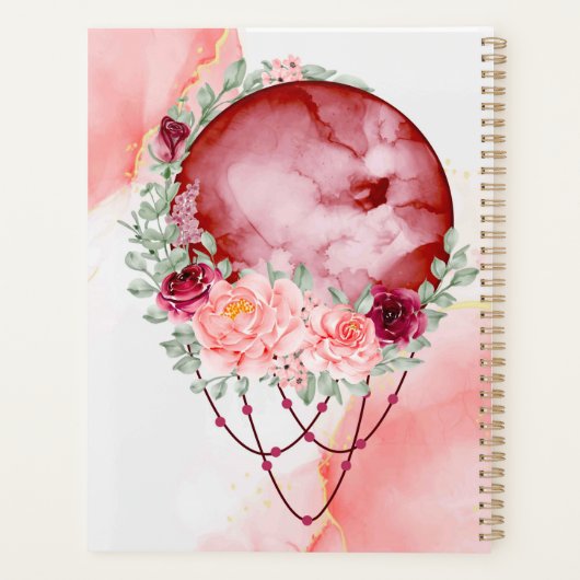 Aquarelle Florale Lune (Dos)