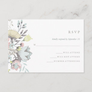 Aquarelle Florale Mariage botanique RSVP