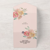 Aquarelle florale Mariage floral Invitation & RSVP (Dehors)