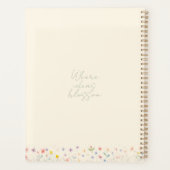 Aquarelle Florale Monogramme — Fleurs pastel (Dos)