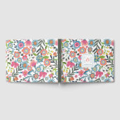 Aquarelle Florale | Monogramme | Livre d'or Mariag (Complet)