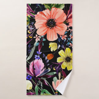 Aquarelle florale motif sans couture. Différents b