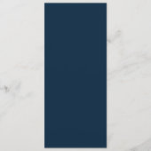 aquarelle florale or cadre mariage menu (Dos)