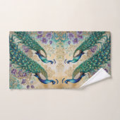 Aquarelle florale Paisley Peacock (Serviette à main)