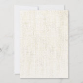 Aquarelle Florale Pêche Baptême Bleu Invitation (Dos)