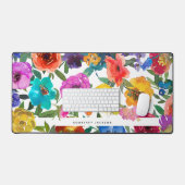 Aquarelle florale personnalisée lumineuse et audac (Clavier et souris)