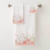 Aquarelle Florale Poche frontière blanc (En situation)