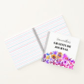 Aquarelle florale rose Gratitude Journal (Intérieur)