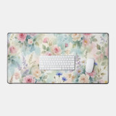 Aquarelle florale rose nacrée (Clavier et souris)
