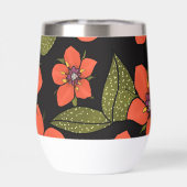 Aquarelle florale rouge (Arrière)