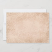 Aquarelle florale rustique Invitation d'anniversai (Dos)