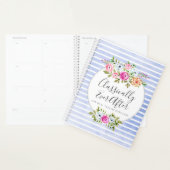 Aquarelle Florale Rustique Moderne Stripe Chic (Devant avec enveloppe)